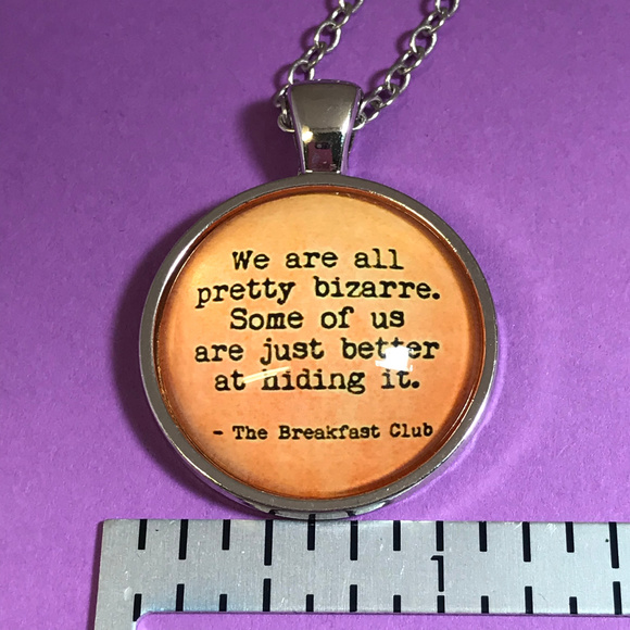 The Breakfast Club Bizarre Quote Necklace - Picture 3 of 5